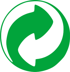 point vert, logo recyclage, récup estrie